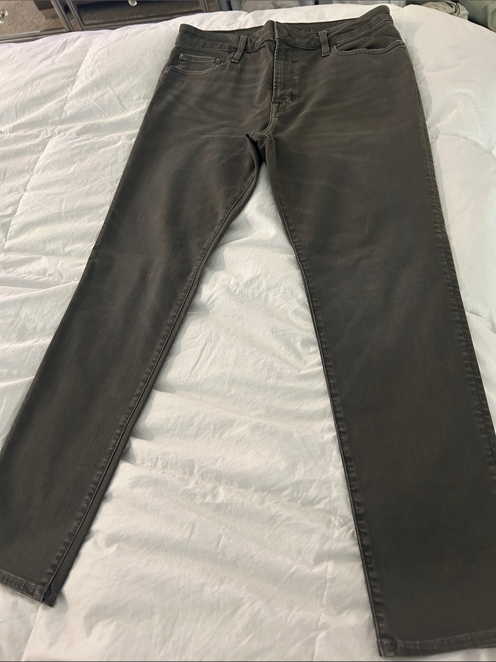American Eagle Outfitters Slim Straight Jeans - Dark Grey
